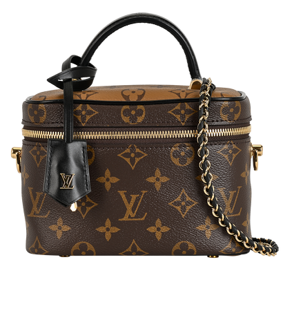 Vanity PM Bag, &pound;1,400, Handbags, Brown, Canvas, Front view